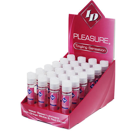 Lubricante ID Pleasure 1 onza líquida. Mostrador DP (24)