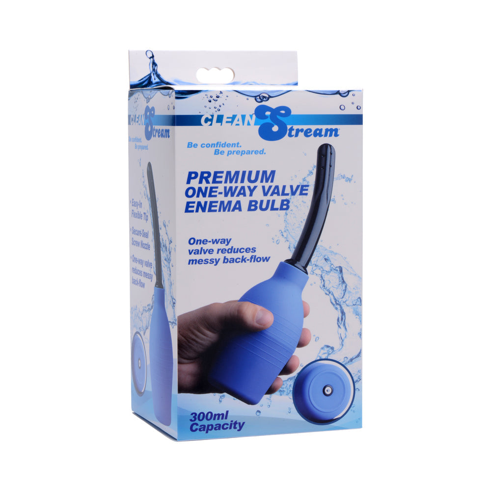 Pera de enema con válvula unidireccional CleanStream Premium
