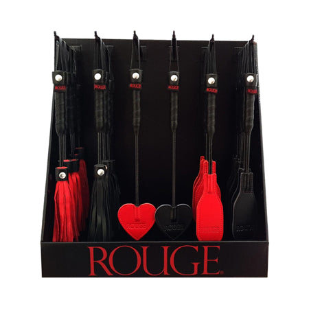 Exhibidor de minicultivos y flogger Rouge, 6 de cada uno, exhibición de 36 piezas