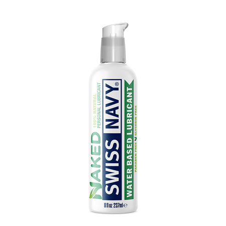 Lubricante a base de agua Swiss Navy Naked de 8 oz.