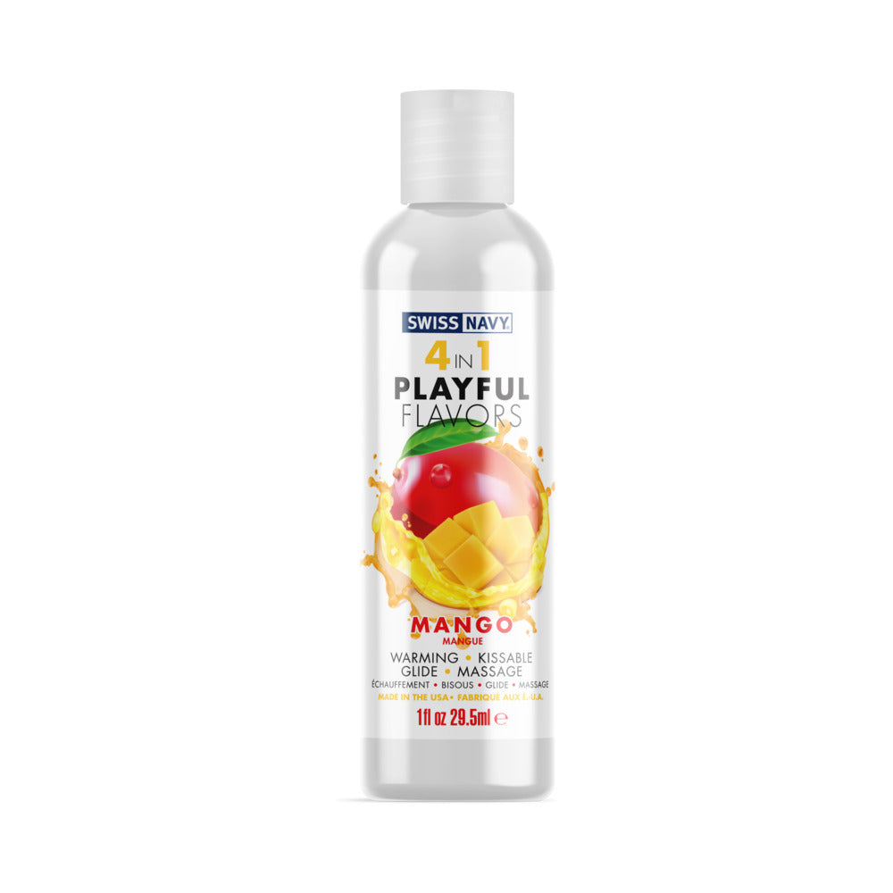 Swiss Navy 4 en 1 Sabores Divertidos Mango 1 oz.