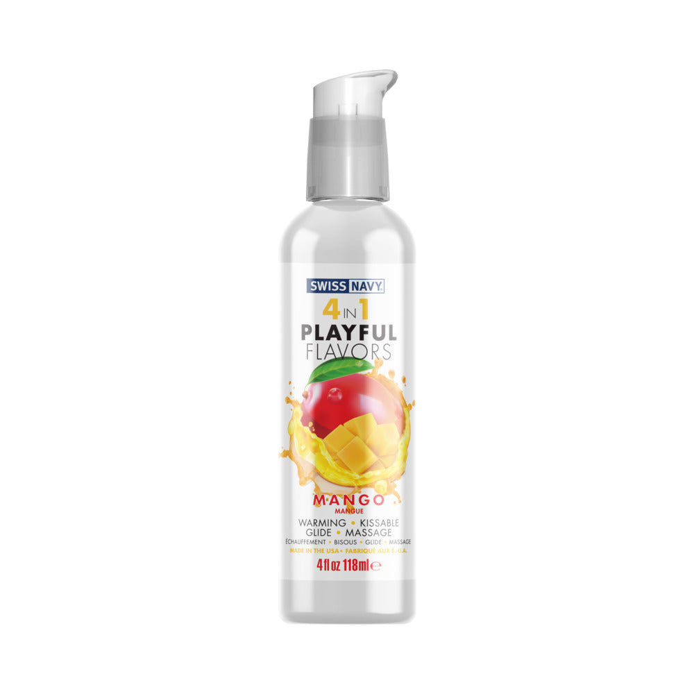 Swiss Navy 4 en 1 Sabores Divertidos Mango 4 oz.