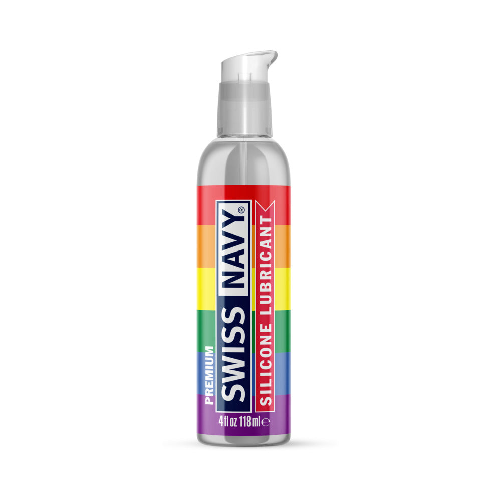 Lubricante de silicona premium Swiss Navy Pride de 4 oz.