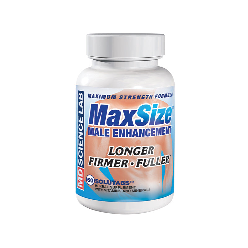 Swiss Navy MaxSize - Botella de 60 comprimidos para potenciar al máximo