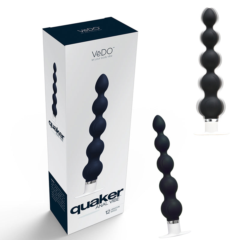 Vibrador anal VeDO Quaker, solo negro