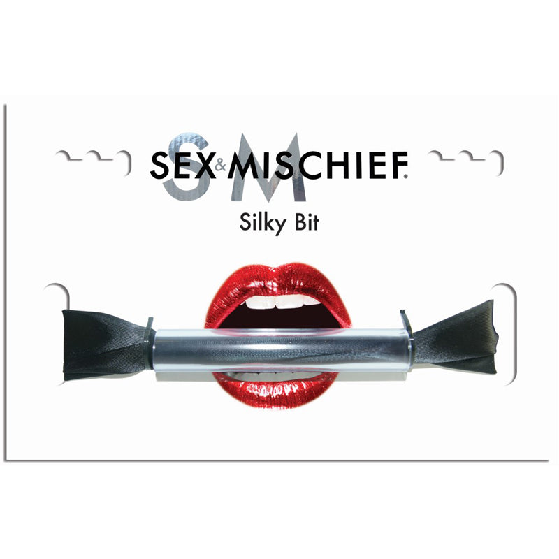 Mordaza negra Silky Bit de Sportsheets Sex & Mischief