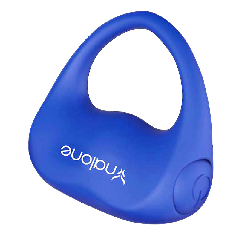 Anillo vibrador de silicona para el pene Nalone Ping, resistente al agua y azul