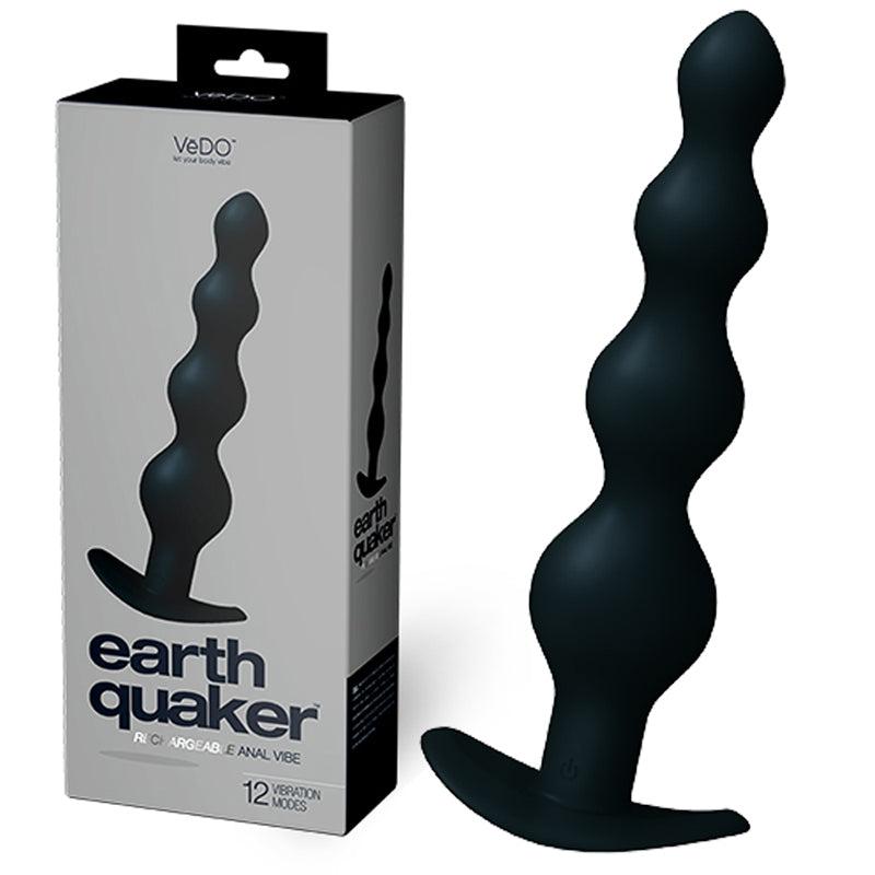 Vibrador anal VeDO Earth Quaker - Solo negro - Para hombre