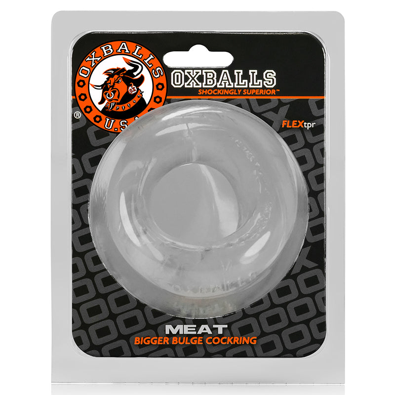 Anillo para el pene acolchado OxBalls Meat, transparente