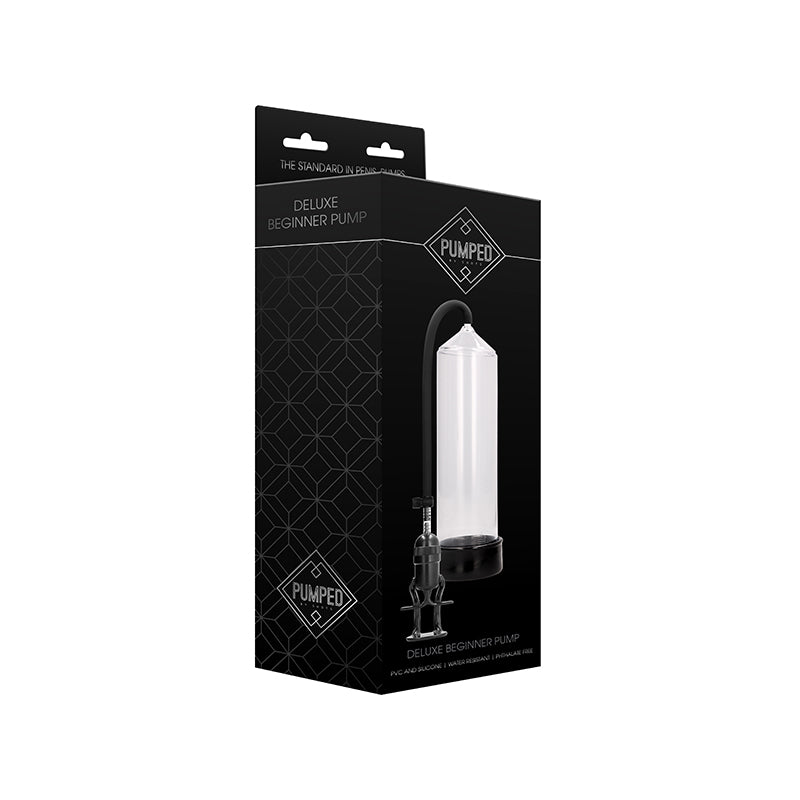 Bomba de pene para principiantes Shots Pumped Deluxe, transparente