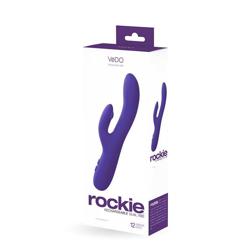 Vibrador doble recargable VeDO Rockie - Into You Indigo