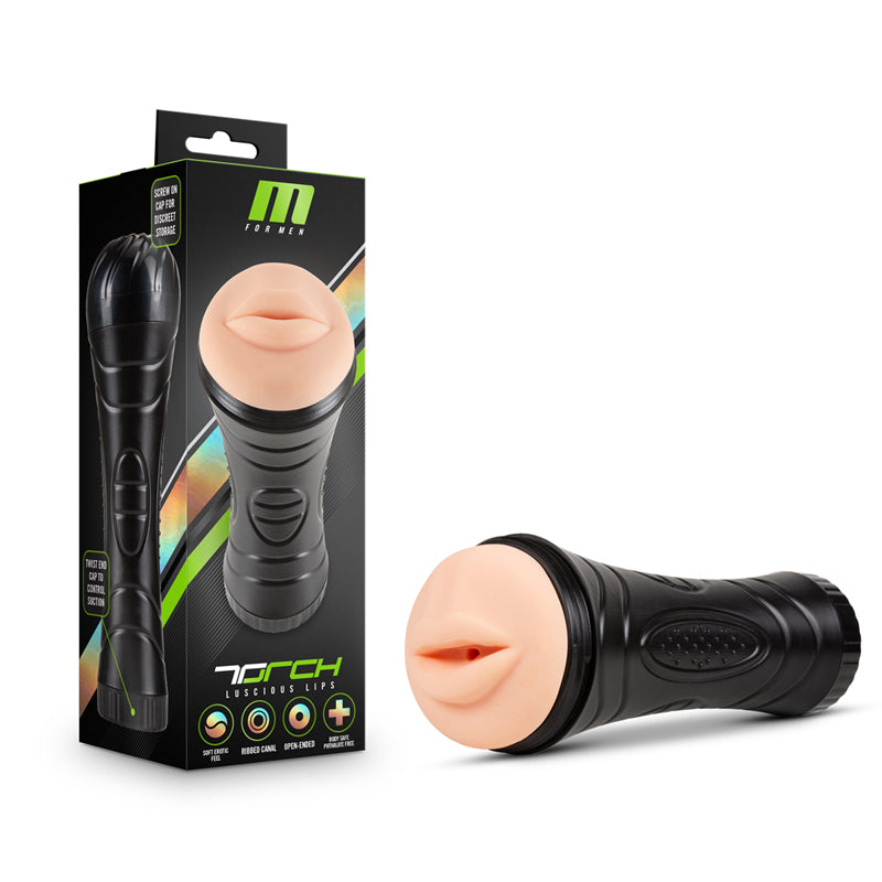 Rubor M para hombre Torch Luscious Lips Oral Stroker Beige