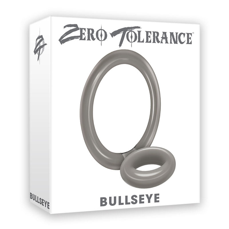 Anillo para el pene de doble anillo Bullseye de Zero Tolerance Smoke
