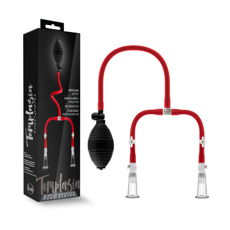Blush Temptasia Nipple Squeeze Pump System