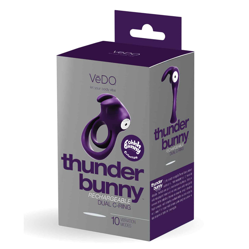 Anillo C doble recargable VeDo Thunder Bunny morado