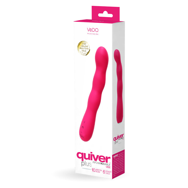 Vibrador recargable Vedo Quiver Plus Foxy Pink