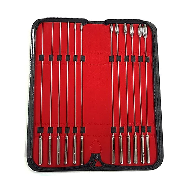 Juego de dilatadores Rosebud de acero inoxidable de 12 piezas