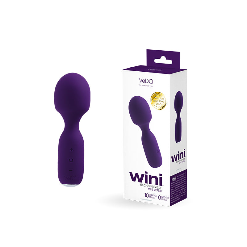 Mini varita recargable Vedo Wini morado oscuro