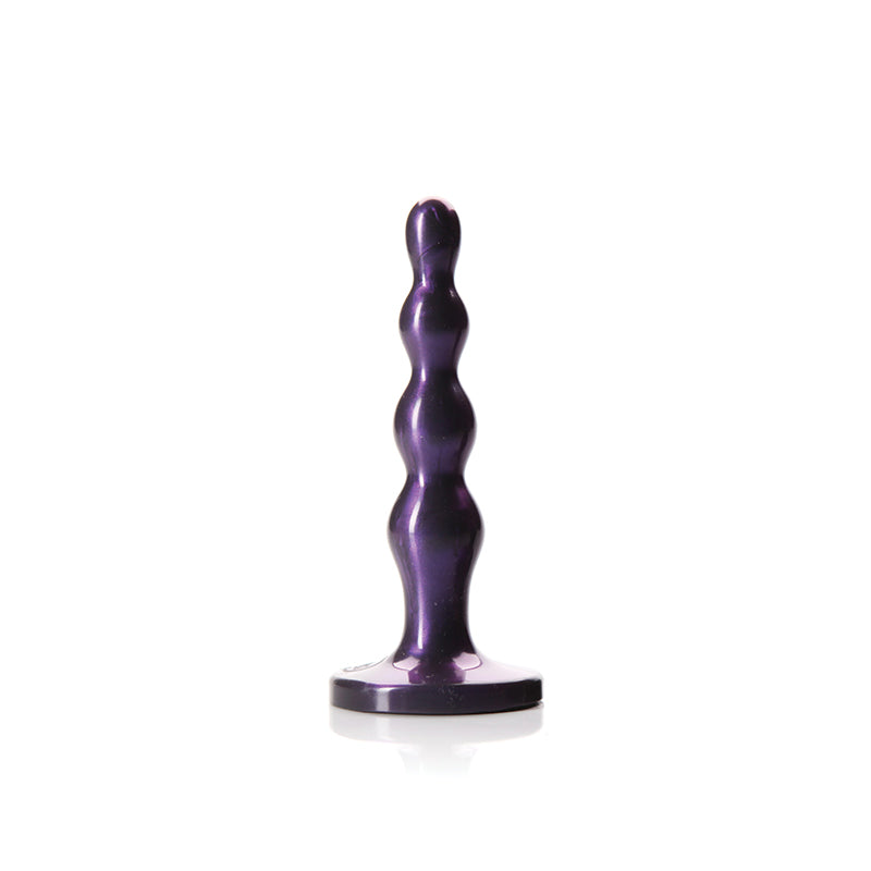 Tapón anal pequeño con cuentas Tantus Ripple color amatista