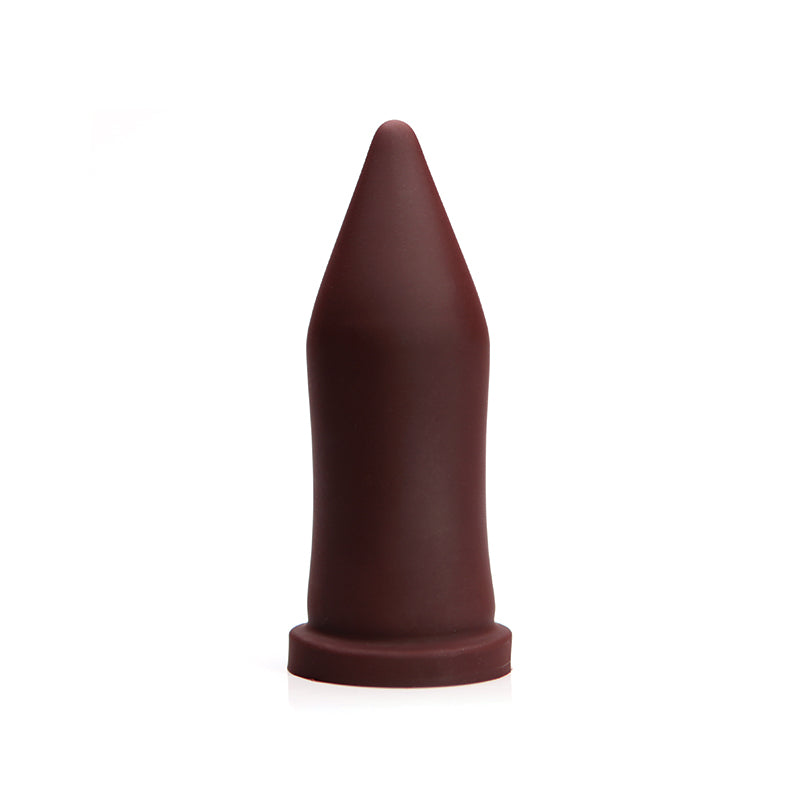 Consolador Tantus de banda interior firme y grande color granate (caja)