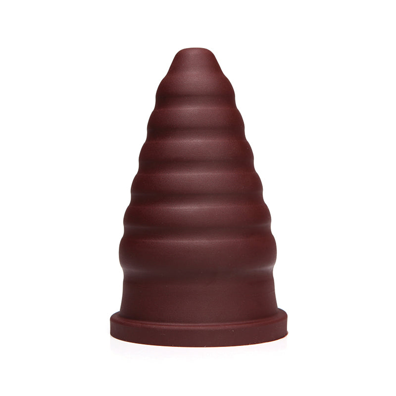 Tantus Cone Ripple Consolador Firme Granate (Caja)
