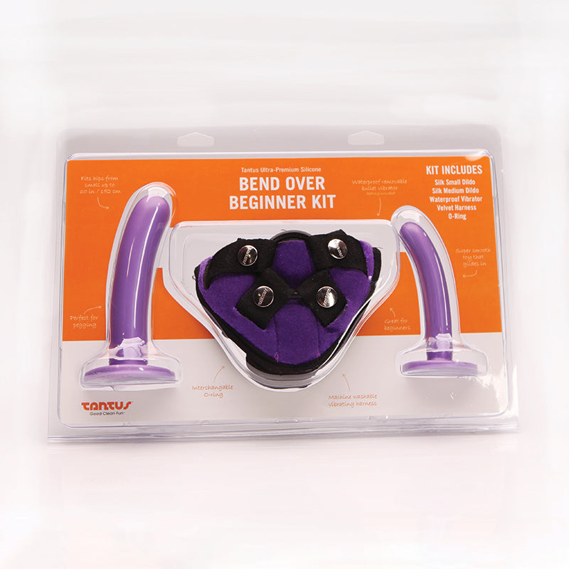 Kit de arnés con correa para principiantes Tantus Bend Over Lila