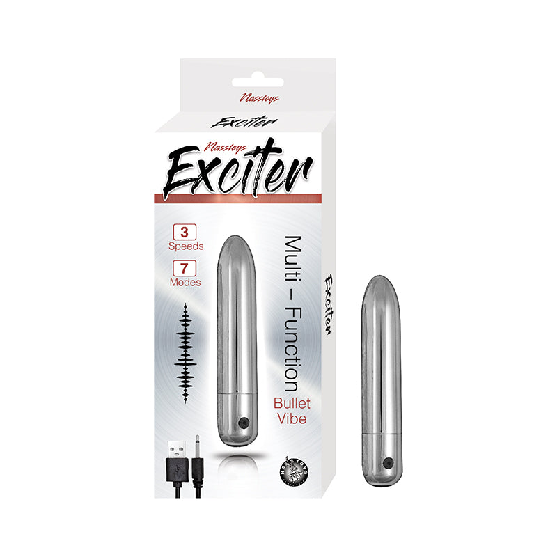 Nasstoys Exciter Vibrador Bala Multifunción Plateado