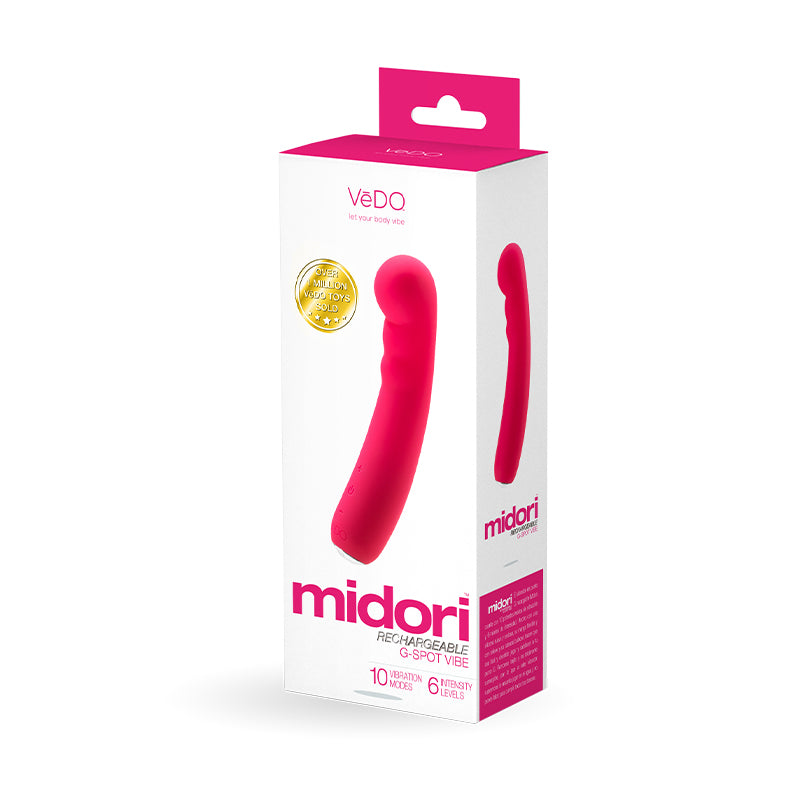Vibrador de punto G recargable Vedo Midori rosa