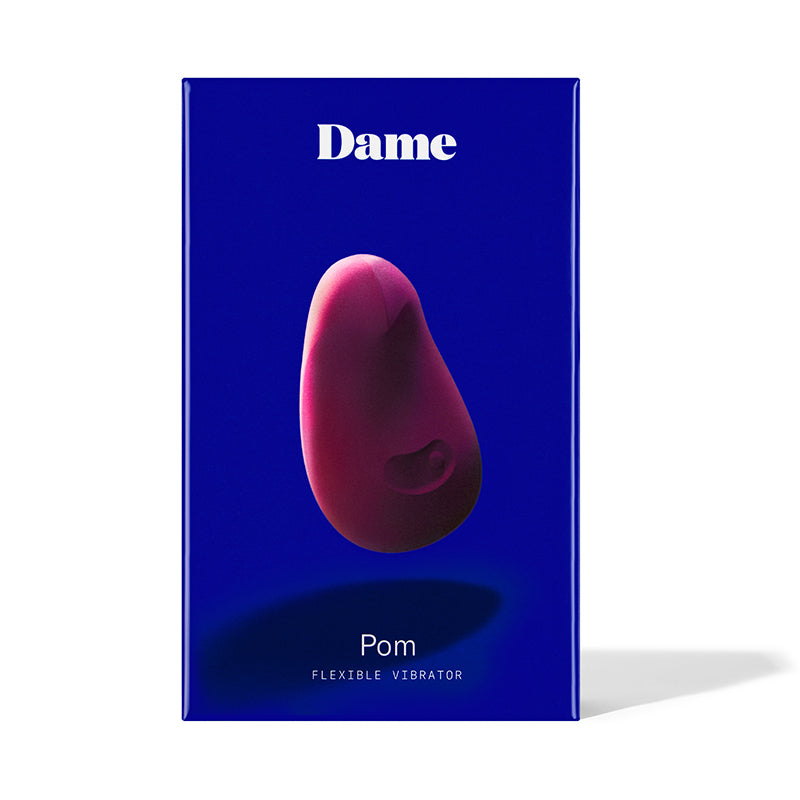 Vibrador flexible Dame Pom color ciruela
