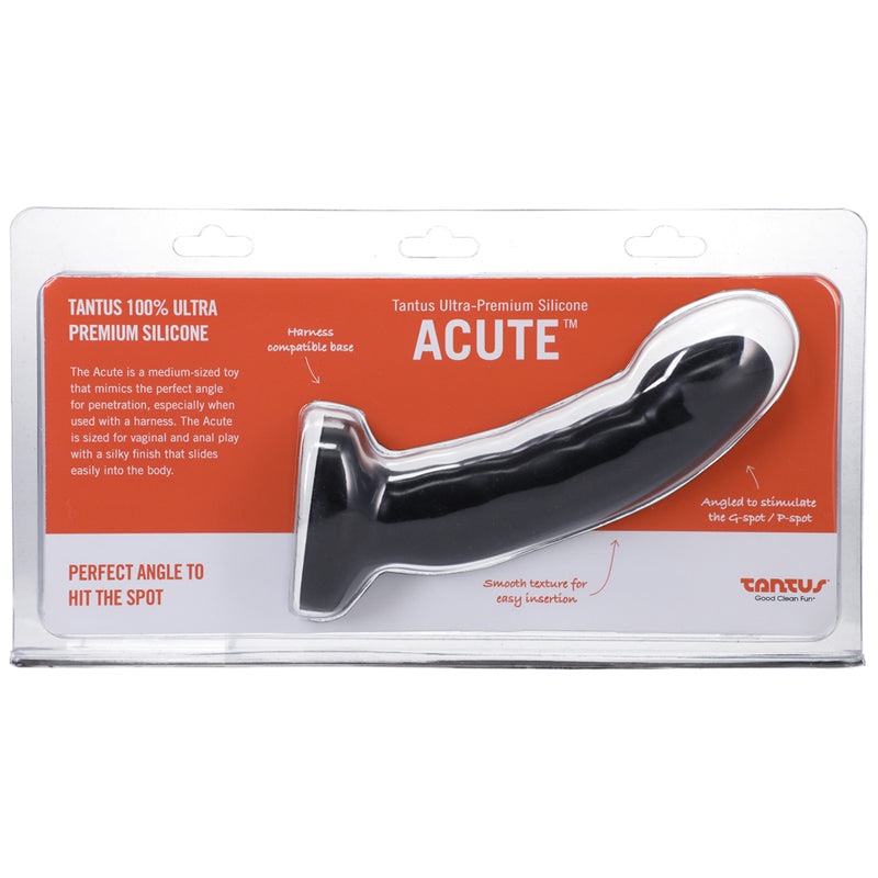 Consolador curvo Tantus Acute de 5.5 pulgadas, firmeza media, color cielo nocturno