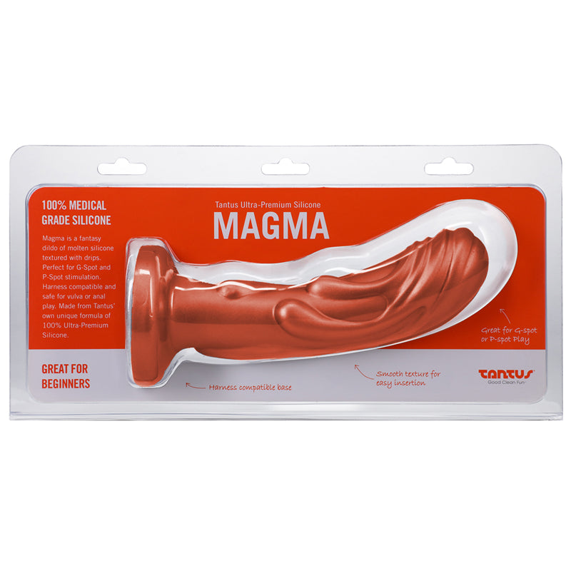 Tantus Magma 7 in. Consolador Fantasía Media Firme Cobre