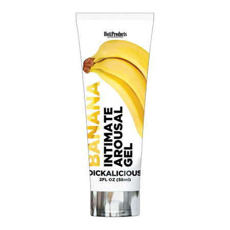 Gel de excitación íntima Dickalicious plátano 2 oz.