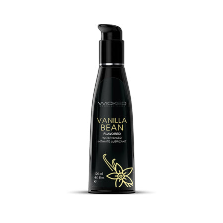 Lubricante a base de agua Wicked Aqua Vanilla Bean 4 oz.