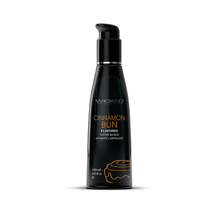 Lubricante a base de agua Wicked Aqua Cinnamon Bun 4 oz.