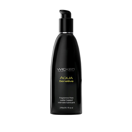 Lubricante a base de agua Wicked Aqua Sensitive 8.5 oz.