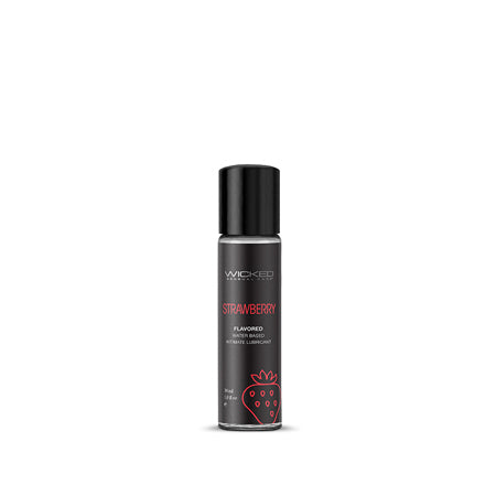 Lubricante a base de agua Wicked Aqua Strawberry 1 oz.
