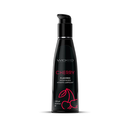 Lubricante a base de agua Wicked Aqua Cherry 4 oz.