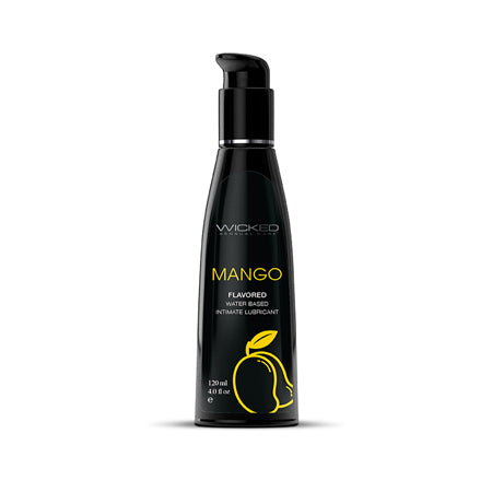 Lubricante a base de agua Wicked Aqua Mango 4 oz.