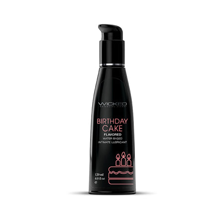 Lubricante a base de agua Wicked Aqua Birthday Cake 4 oz.