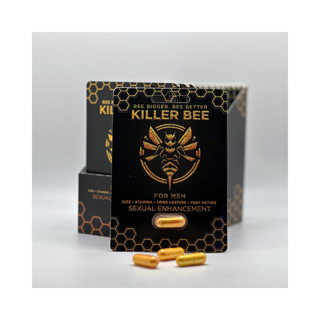 Potenciador masculino Killer Bee, 24 pastillas por expositor