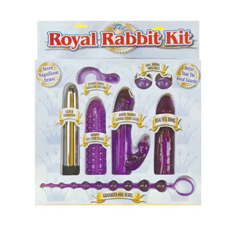 Pipedream 7-Piece Royal Rabbit Kit Purple