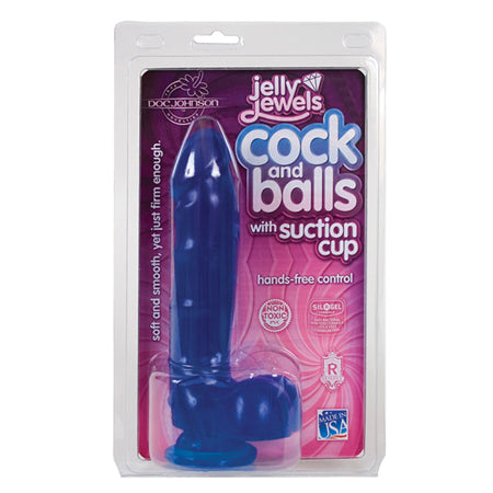 Succión de pene y testículos Jelly Jewel (Zafiro)