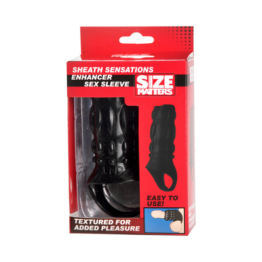 Size Matters Enhancer Sex Sleeve (Black)