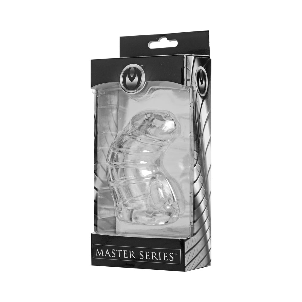 Masters Detained Soft Body Chastity Cage (Clear)