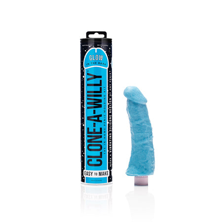 Clone-A-Willy Blue Glow In The Dark Vibrating Kit