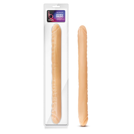 Blush B Yours 18 in. Double Dildo Beige