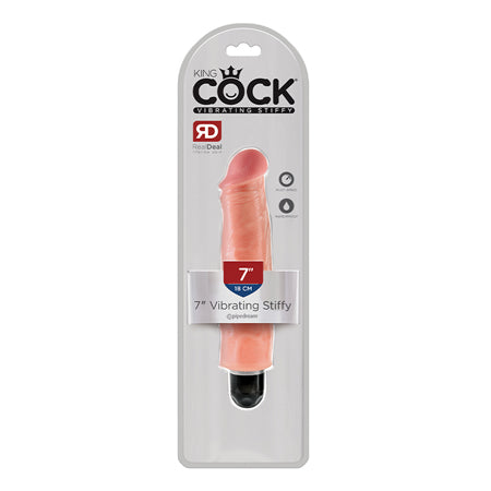 Pipedream King Cock 7 in. Vibrating Stiffy Realistic Dildo Beige