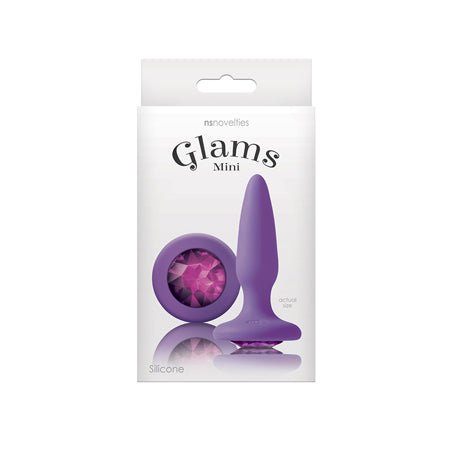 Glams Mini Anal Plug Purple Gem