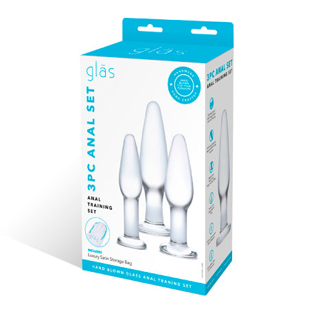 Glas 3-Piece Glass Anal Training Set