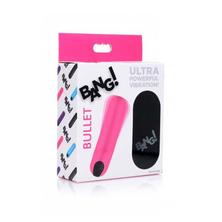 BANG! Vibrating Bullet with Remote Control Pink